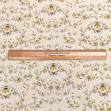 Pound A Metre Luxurious JOANN Printed Cotton – 45" Wide- (Beige Bee)