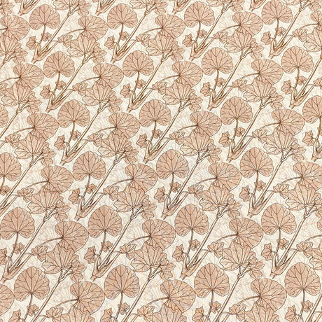 Pound A Metre Luxurious JOANN Printed Cotton – 45" Wide- (Beige Leaf)