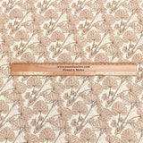 Pound A Metre Luxurious JOANN Printed Cotton – 45" Wide- (Beige Leaf)