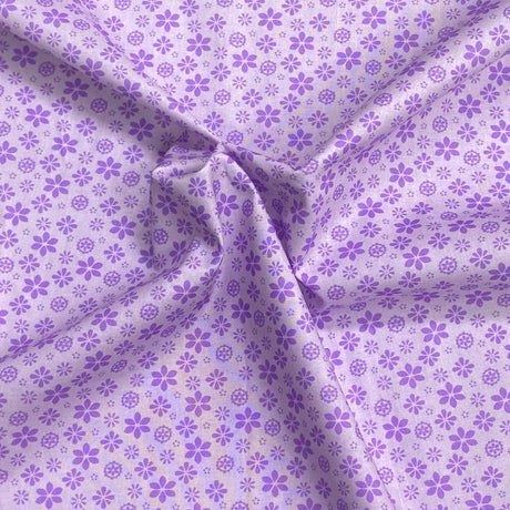 Pound A Metre Luxurious JOANN Printed Cotton – 45" Wide- (Lilac Flower)