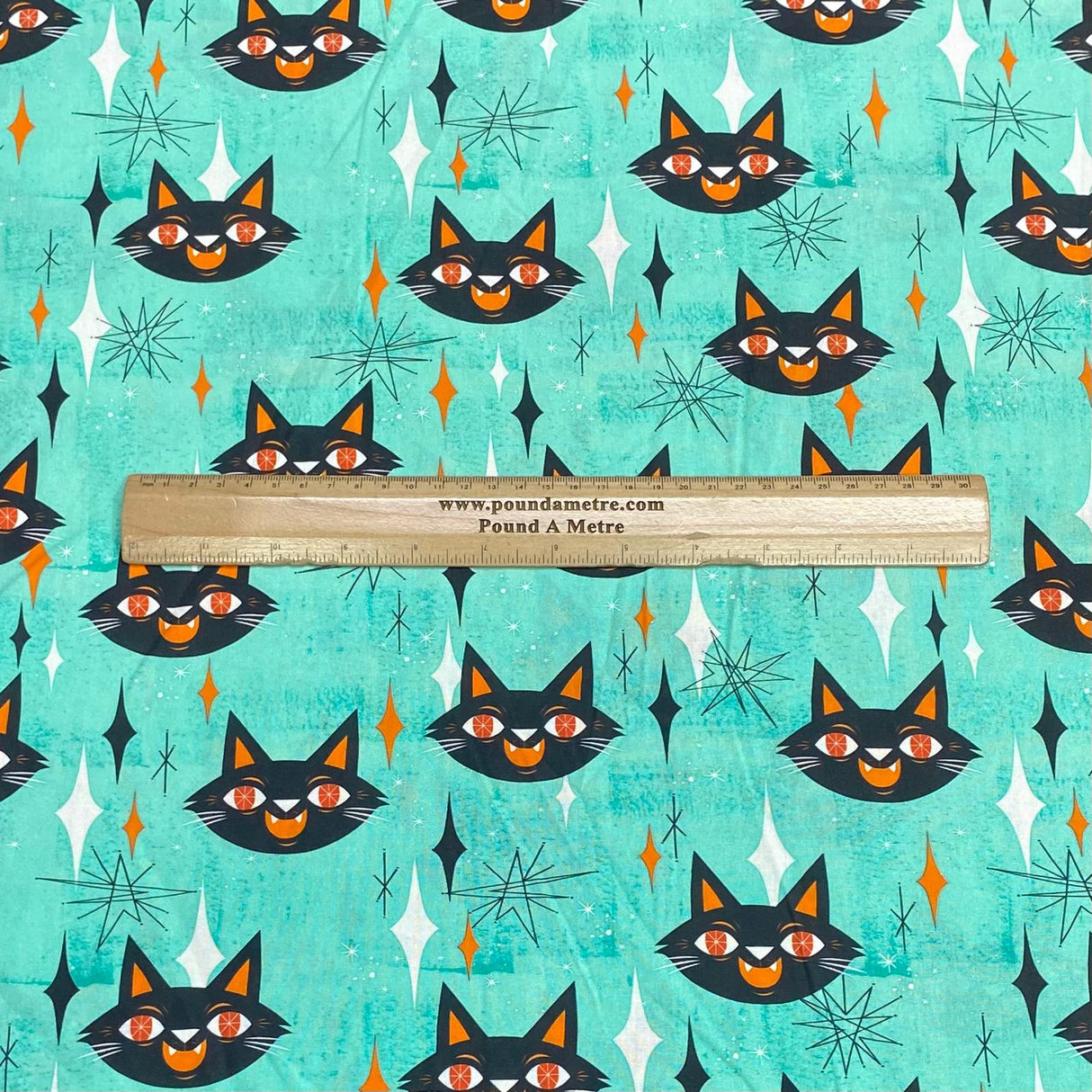 Pound A Metre Luxurious JOANN Printed Cotton – 45" Wide- (Mint Cat)