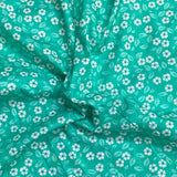 Pound A Metre Luxurious JOANN Printed Cotton – 45" Wide- (Mint Flower)