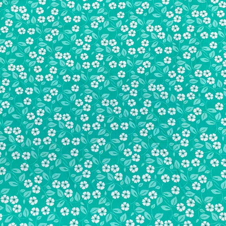 Pound A Metre Luxurious JOANN Printed Cotton – 45" Wide- (Mint Flower)