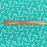 Pound A Metre Luxurious JOANN Printed Cotton – 45" Wide- (Mint Flower)