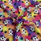 Pound A Metre Luxurious JOANN Printed Cotton – 45" Wide- (Multicolour Dog)