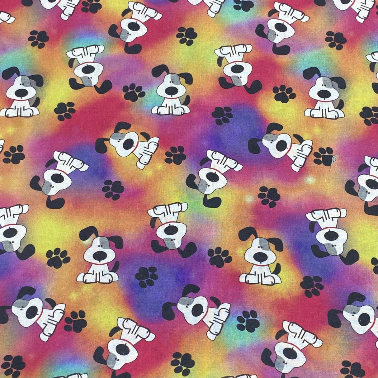 Pound A Metre Luxurious JOANN Printed Cotton – 45" Wide- (Multicolour Dog)