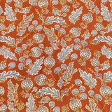 Pound A Metre Luxurious JOANN Printed Cotton – 45" Wide- (Orange Flower)