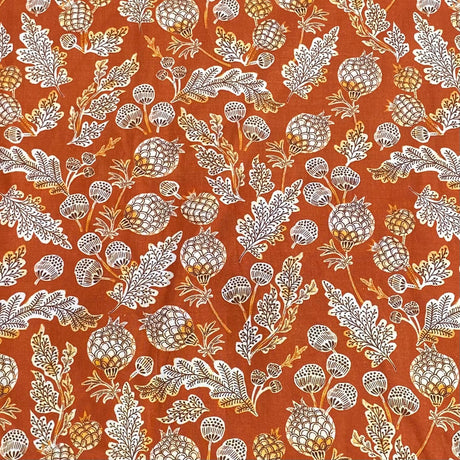 Pound A Metre Luxurious JOANN Printed Cotton – 45" Wide- (Orange Flower)