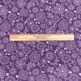 Pound A Metre Luxurious JOANN Printed Cotton – 45" Wide- (Purple Design)