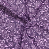 Pound A Metre Luxurious JOANN Printed Cotton – 45" Wide- (Purple Design)