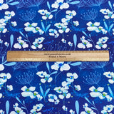 Pound A Metre Luxurious JOANN Printed Cotton – 45" Wide- (Royal Flower)