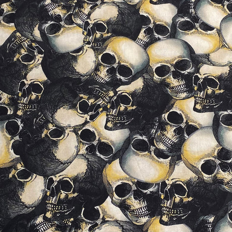 Pound A Metre Luxurious JOANN Printed Cotton – 45" Wide- (Skull)