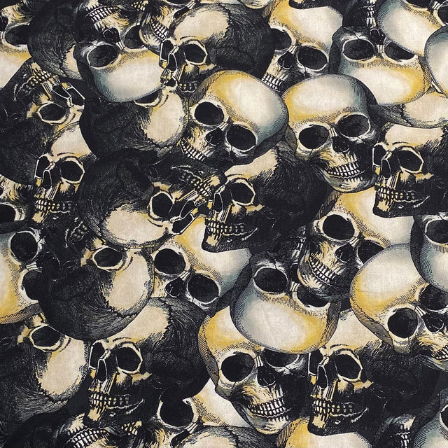Pound A Metre Luxurious JOANN Printed Cotton – 45" Wide- (Skull)