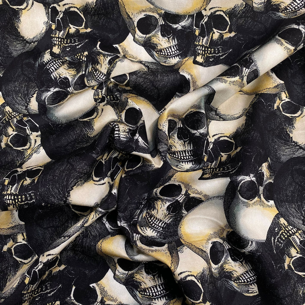Pound A Metre Luxurious JOANN Printed Cotton – 45" Wide- (Skull)