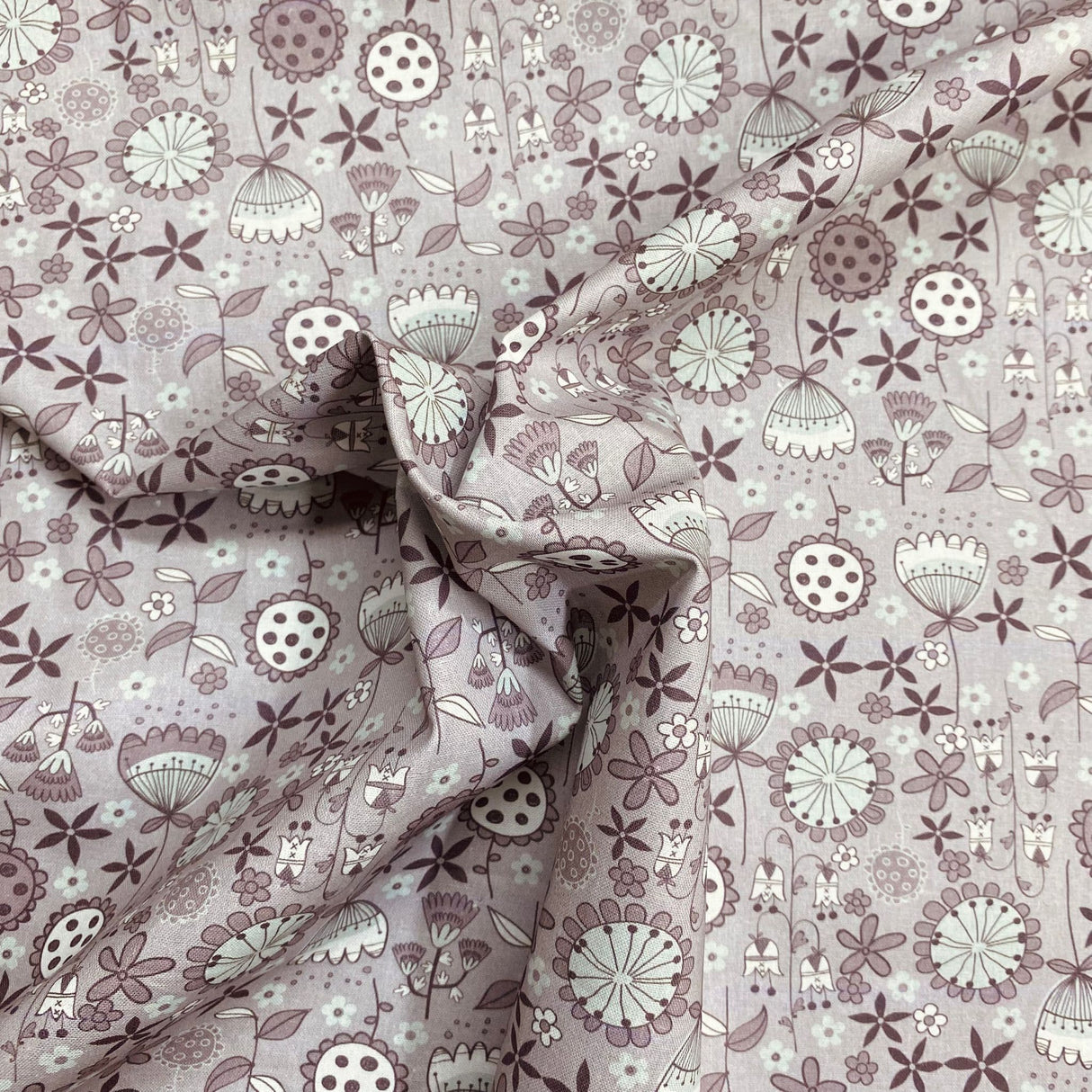Pound A Metre Luxurious JOANN Printed Cotton – 45" Wide- (Slate)