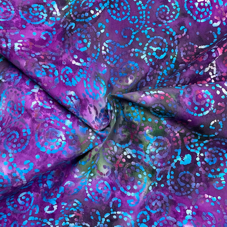 Pound A Metre Per Metre Luxurious Quality 100% Indian Cotton Batik - 45" Wide (DS2005 COL2)