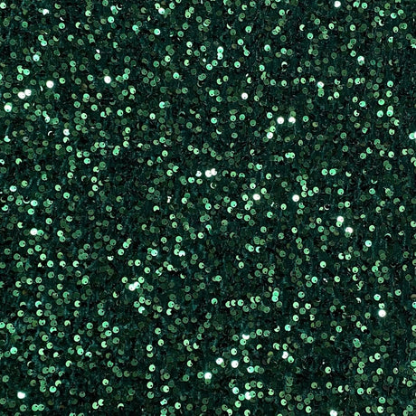 Pound A Metre Per Metre Luxurious Sequins On Velvet- 55" Wide - (Emerald & Black)