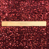 Pound A Metre Per Metre Luxurious Sequins On Velvet- 55" Wide - (Maroon)
