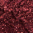 Pound A Metre Per Metre Luxurious Sequins On Velvet- 55" Wide - (Maroon)