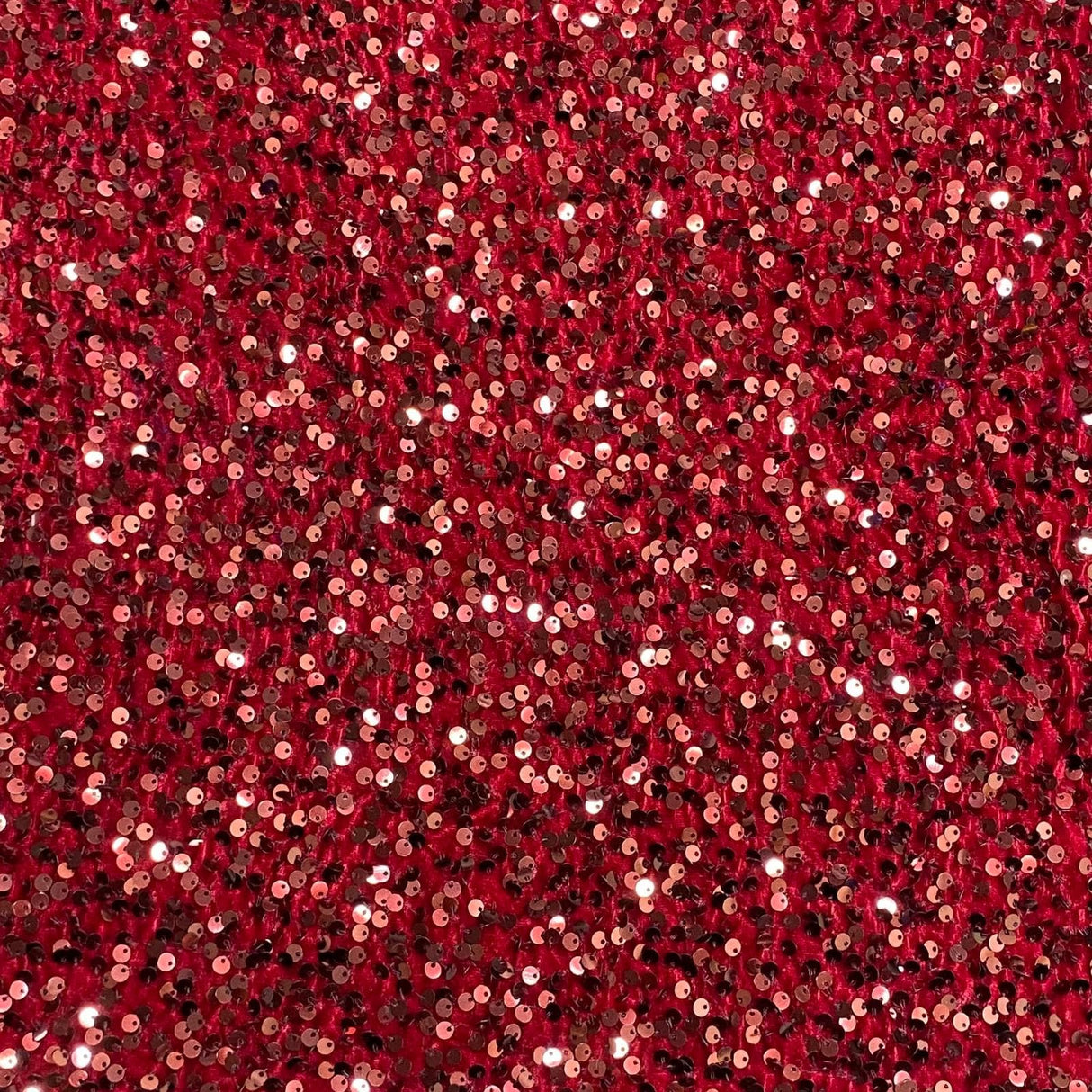 Pound A Metre Per Metre Luxurious Sequins On Velvet- 55" Wide - (Wine)