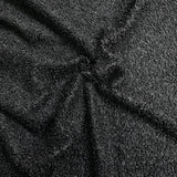 Pound A Metre Luxurious Sherpa Fleece with Suede Backing – 60" Wide (Black)