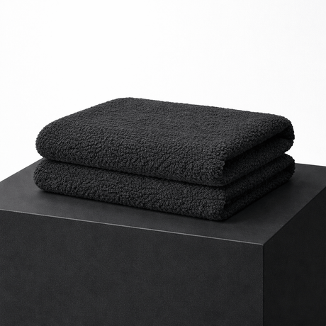 Pound A Metre Luxurious Sherpa Fleece with Suede Backing – 60" Wide (Black)