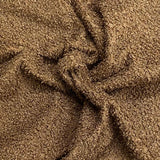 Pound A Metre Luxurious Sherpa Fleece with Suede Backing – 60" Wide (Brown)