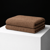 Pound A Metre Luxurious Sherpa Fleece with Suede Backing – 60" Wide (Brown)