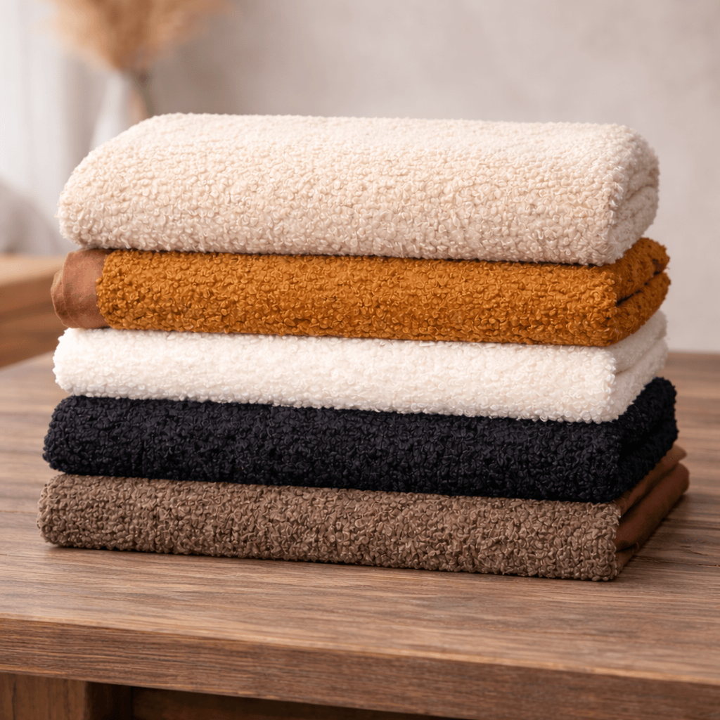 Pound A Metre Luxurious Sherpa Fleece with Suede Backing – 60" Wide (Cream)