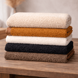 Pound A Metre Luxurious Sherpa Fleece with Suede Backing – 60" Wide (Cream)