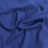Pound A Metre Luxurious Soft Cotton Linen 55" Wide - (Navy)