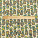 Pound A Metre Luxurious Soft Cotton Linen 55" Wide - (Pineapple)