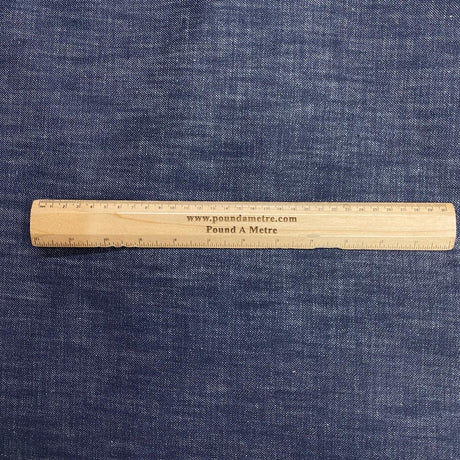 Pound A Metre Luxury 100% Cotton Denim – 58" Wide - (Santiago Elenor Blue)