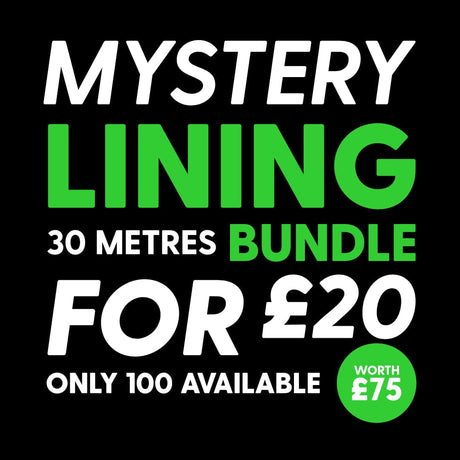 Pound A Metre 30 Metres (10 x 3 Metres) Mystery Lining Fabric Bundle (30 Metres For £20)