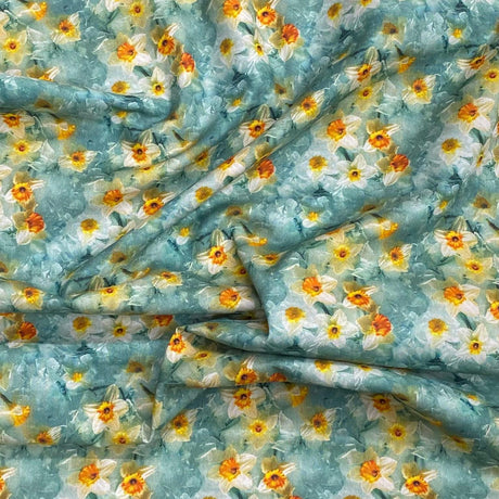 Pound A Metre Per Metres Per Metre 100% Digital Cotton Print - (Bloom)
