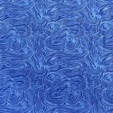 Pound A Metre Per Metres Per Metre 100% Digital Cotton Print - (Blue Waves)