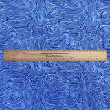 Pound A Metre Per Metres Per Metre 100% Digital Cotton Print - (Blue Waves)