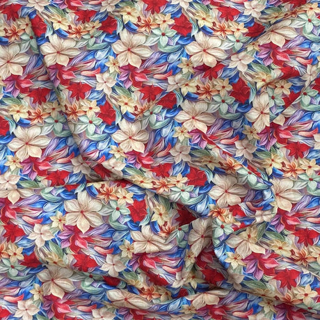 Pound A Metre Per Metres Per Metre 100% Digital Cotton Print - (Fully Bloom)