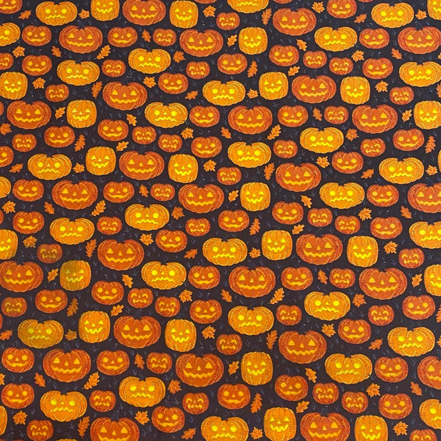 Pound A Metre Per Metres Per Metre 100% Digital Cotton Print - (Halloween)
