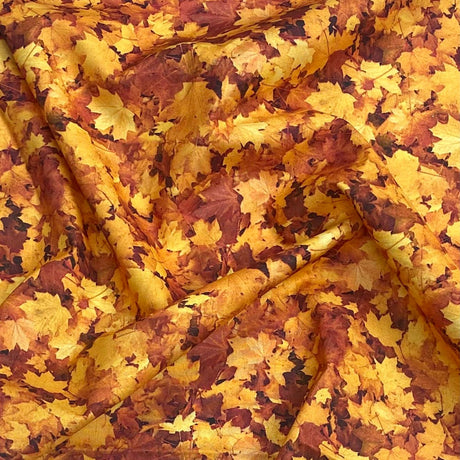 Pound A Metre Per Metres Per Metre 100% Digital Cotton Print - (Leaves)