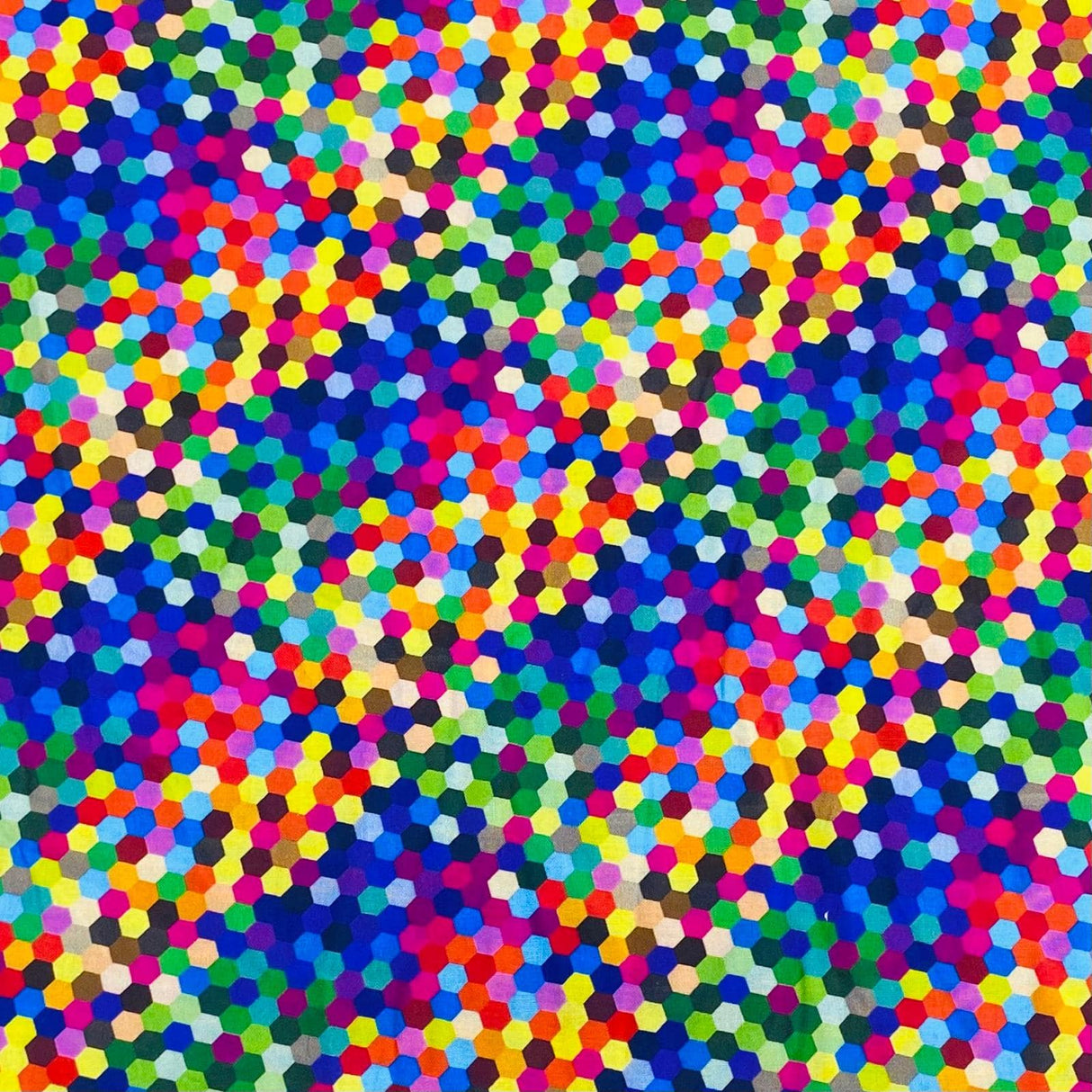 Pound A Metre Per Metres Per Metre 100% Digital Cotton Print - (Multi Dots)