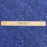 Pound A Metre Per Metres Per Metre 100% Digital Cotton Print - (Navy Waves)