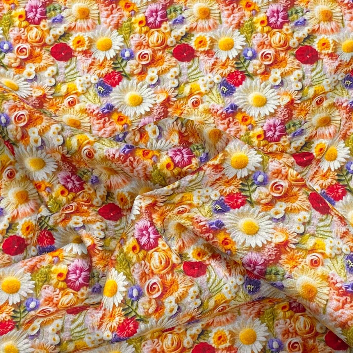 Pound A Metre Per Metre 100% Digital Cotton Print - (New 22)