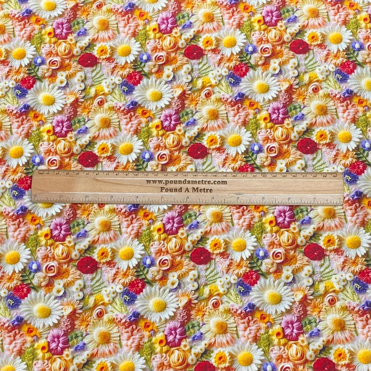 Pound A Metre Per Metre 100% Digital Cotton Print - (New 22)