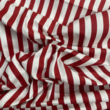 Pound A Metre Per Metres Per Metre 100% Digital Cotton  Print - (Red & White)