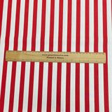 Pound A Metre Per Metres Per Metre 100% Digital Cotton  Print - (Red & White)