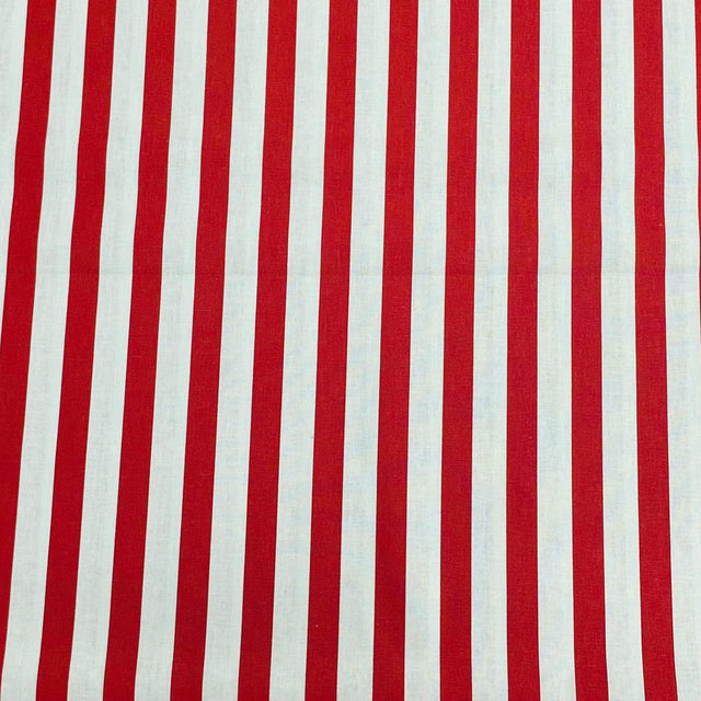 Pound A Metre Per Metres Per Metre 100% Digital Cotton  Print - (Red & White)