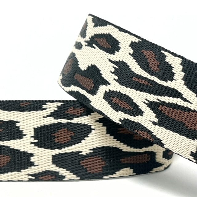 Pound A Metre Per Metre Animal Webbing: For Bag Straps- (Cheetah) 38mm / 40mm
