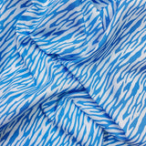 Pound A Metre Per Metre Beautiful Designer Printed Cotton- 45" Wide (Blue Tiger)