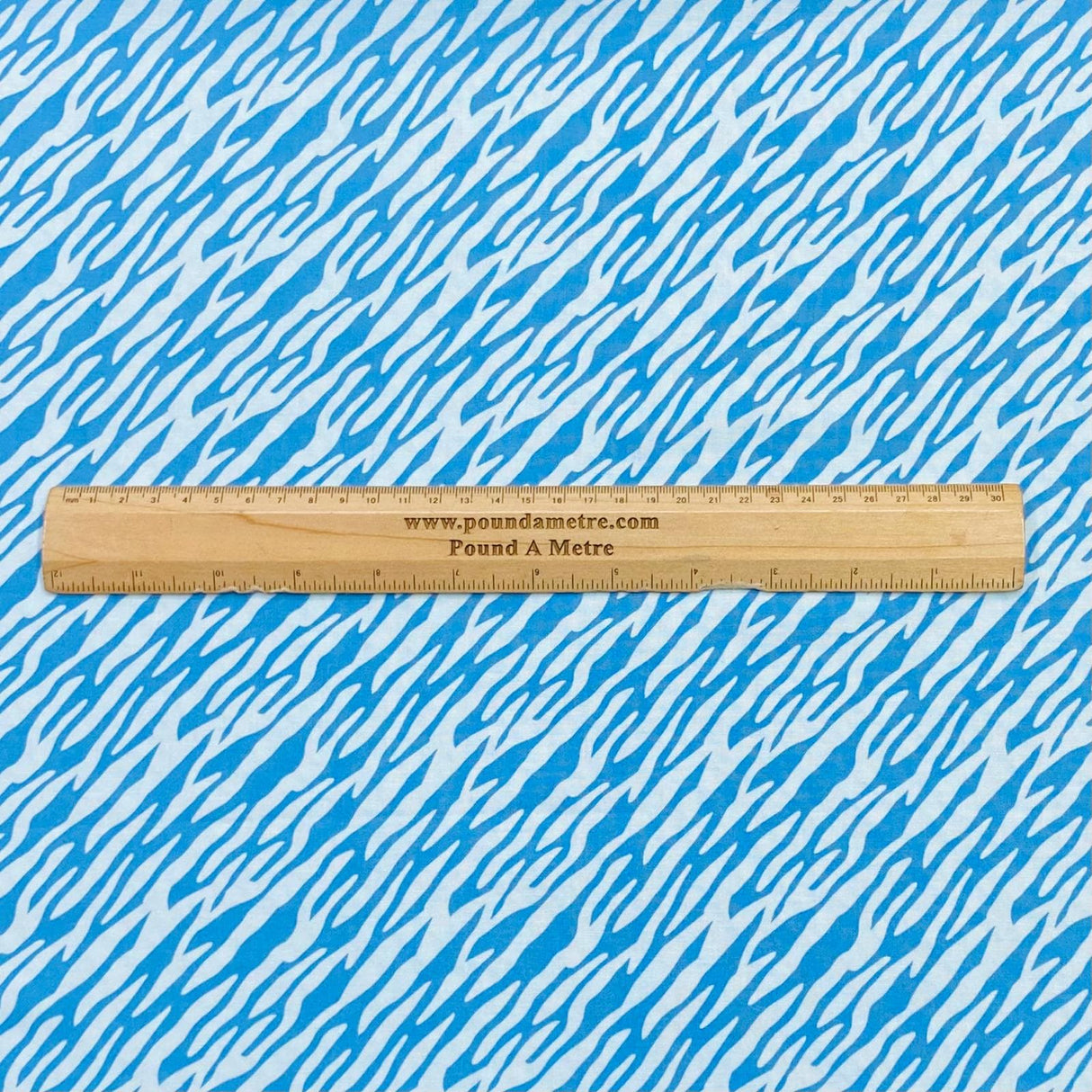 Pound A Metre Per Metre Beautiful Designer Printed Cotton- 45" Wide (Blue Tiger)